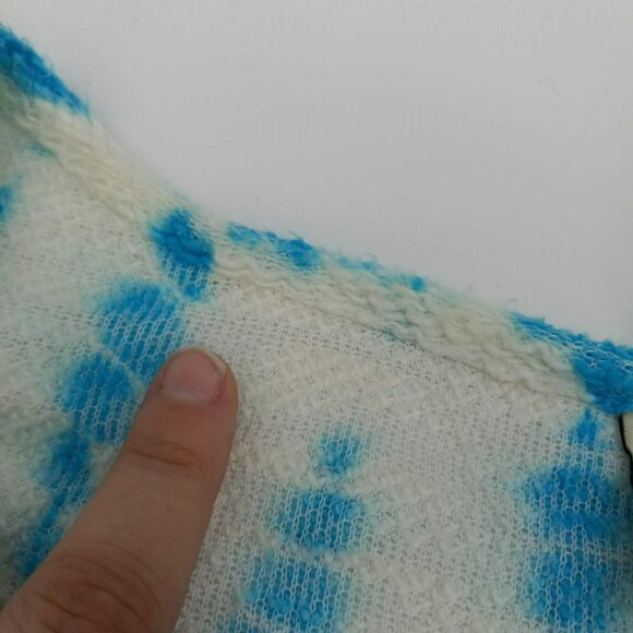 XCVI Tie Dye Tunic Top Scoop Neck Relaxed Boho Hippie Artsy Beach Lounge Wear M - Picture 9 of 10